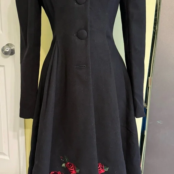 BNWT HELL BUNNY ROSA ROSSA COAT *GORGEOUS* - Picture 5 of 8